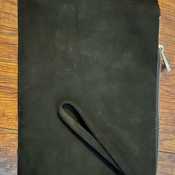 Glitter Envelope wristlet clutch from Express. Black and gold. Gently used - Picture 5 of 5